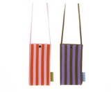 stripped phone pouch • bolsito movil rayas