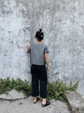 linen grey shirt - camisa lino gris