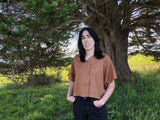 tobacco kimono shirt - camisa kimono