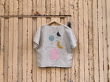 patchwork 〰️ linen shirt *shapes edition*•camisa