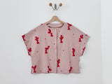 hand stamped shirt • camisa estampada