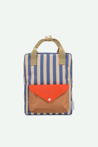 stripped medium backpack • mochila mediana rayas