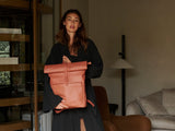 vegan leather backpack • mochila cuero vegano