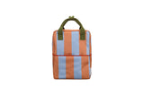 medium striped backpack  • mochila mediana