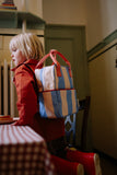 small striped backpack • mochila pequeña