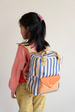 stripped medium backpack • mochila mediana rayas