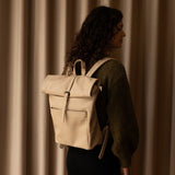 vegan leather backpack • mochila cuero vegano