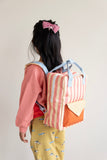 stripped medium backpack • mochila mediana rayas