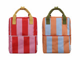 medium striped backpack  • mochila mediana