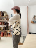 brush medium tote bag • bolso de tela mediano