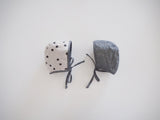 dotted reversible bonnet MINT and BLACK
