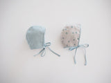 dotted reversible bonnet MINT and BLACK