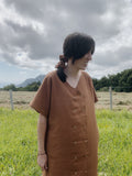 linen kimono dress - vestido kimono de lino
