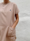 dusty pink dress - vestido